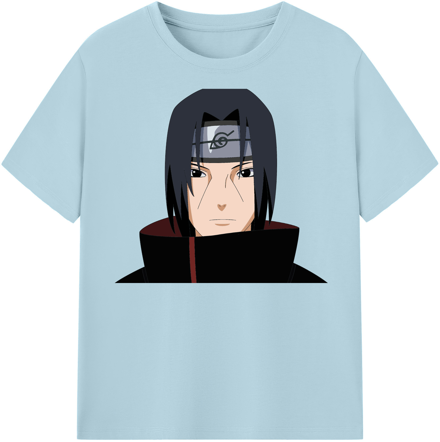 （画像用） NARUTO -ナルト- うちは イタチ Uchiha Itachi 綿100％半袖Tシャツ（フロントプリント）